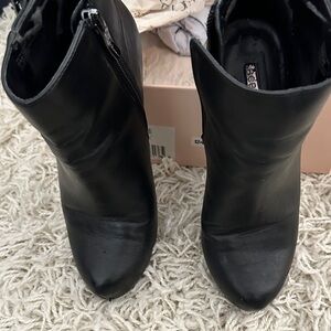 BCBG Black ankle boots. Size 6